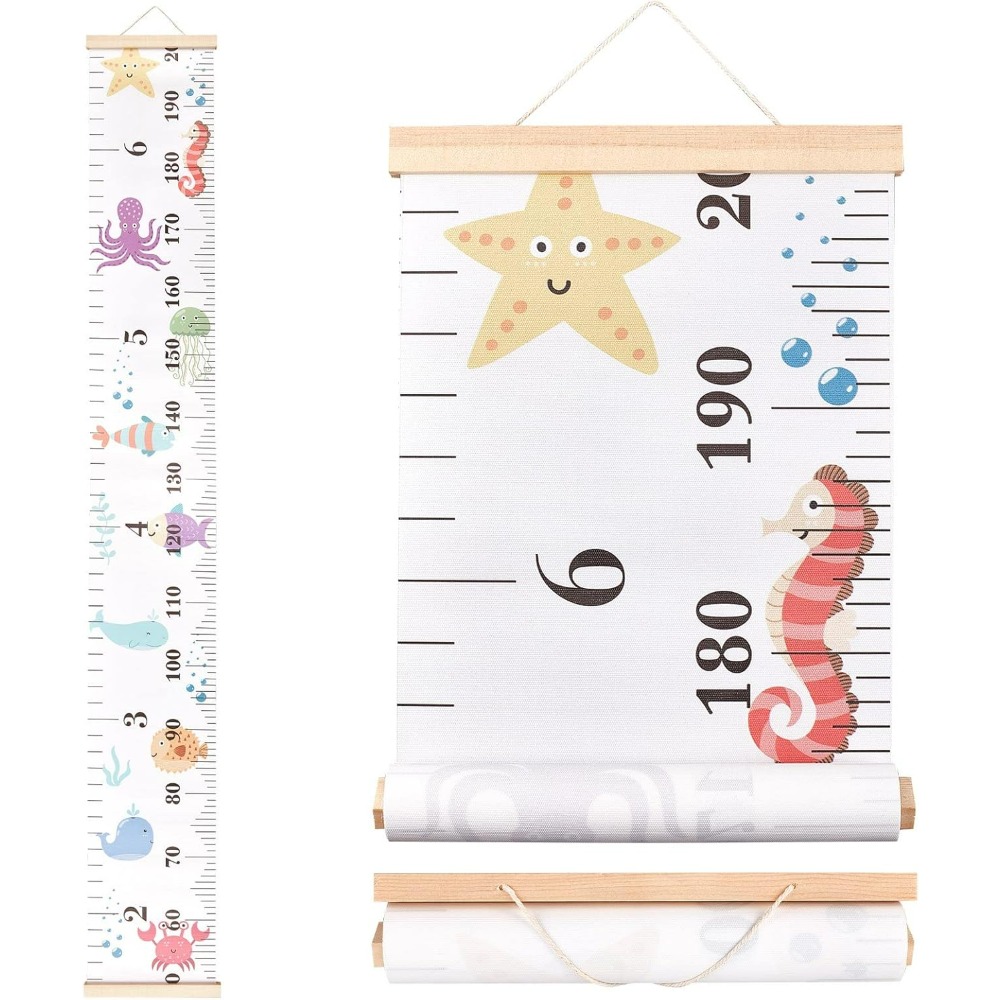 Picture Frame - Sea Animals Growth Chart Fabric Canvas