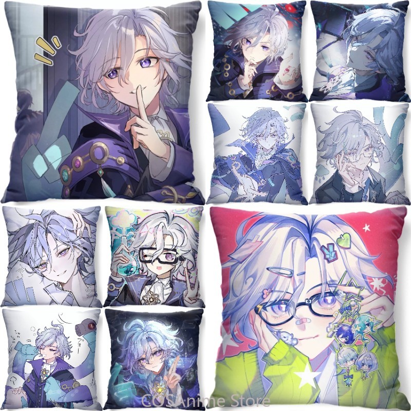 Throw Pillow - Mitya Genshin Impact Cosplay Plush Square