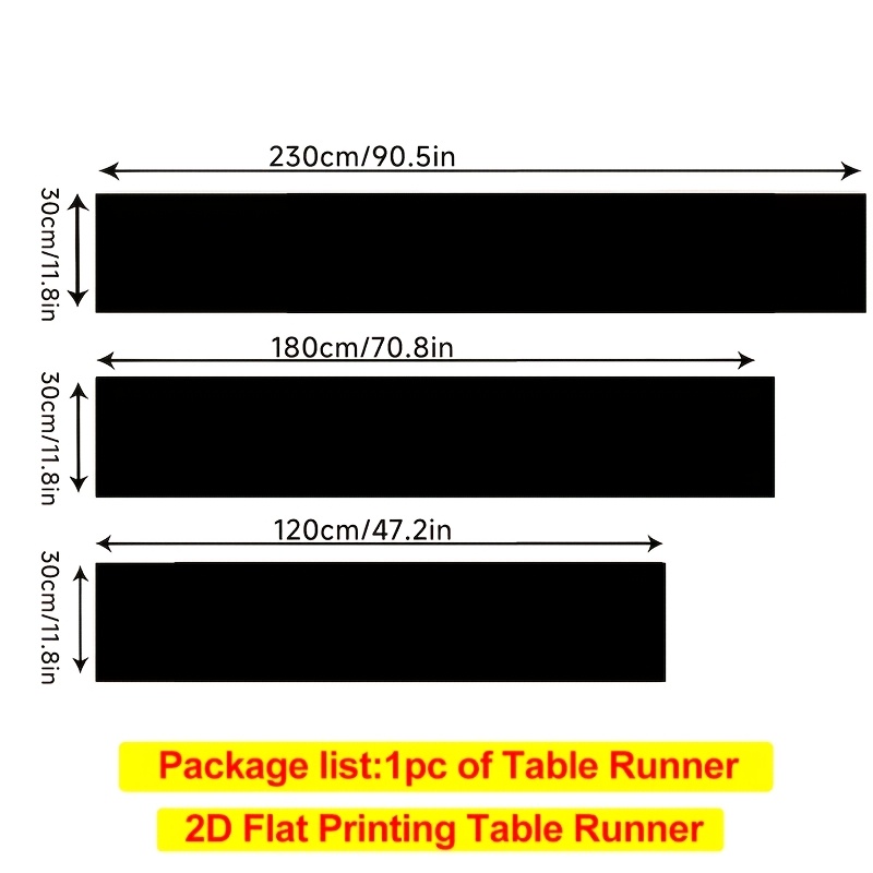 Custom 1pc Home Dining Black/  - Table Runner recension och pris
