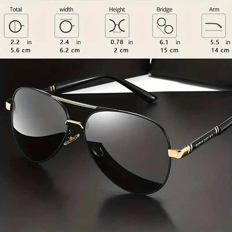1/2PCS Retro Polarized Sunglas - Decorative Mirror recension och pris