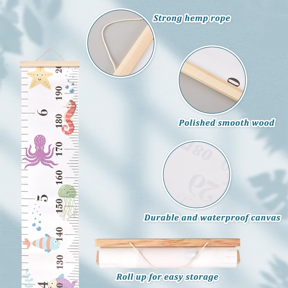 Sea Animals Growth Chart Fabri - Picture Frame recension och pris
