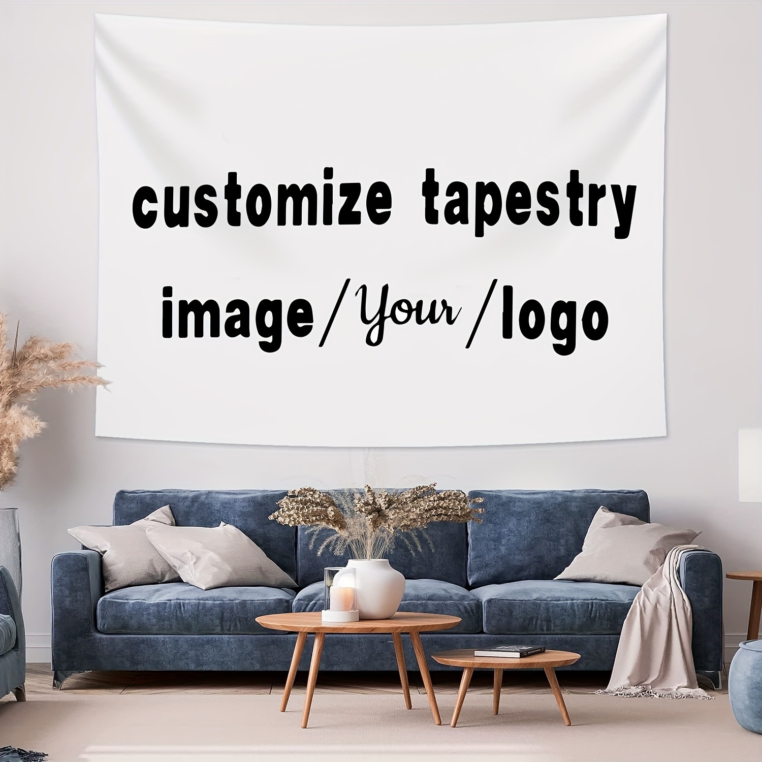 1PC Custom Tapestry Personaliz - Interior Design Living Room recension och pris