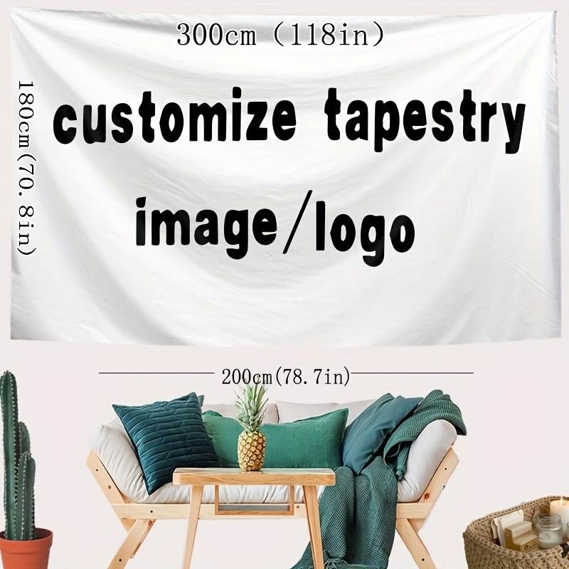 1PC Custom Tapestry Personaliz - Interior Design Living Room recension och pris