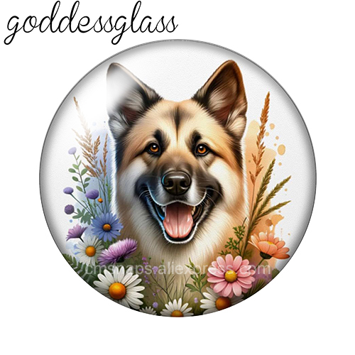 Cute Dogs Among the Flowers Sh - Vase Decor recension och pris