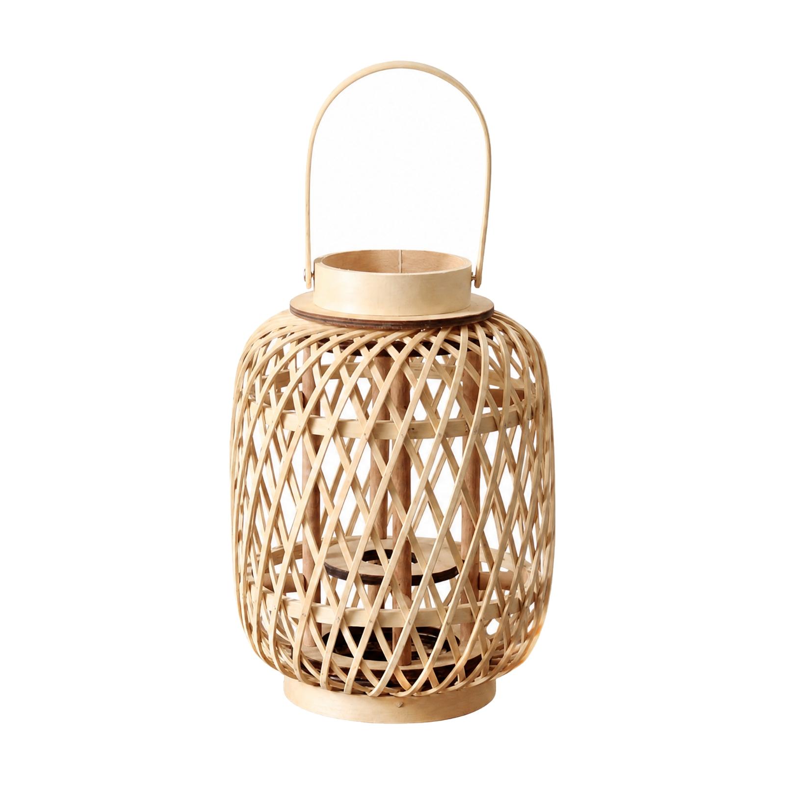 Bamboo Candle Lantern Holder H - Candle Holder Decor recension och pris