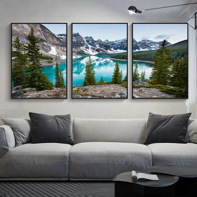 3pcs/Set Natural Forest Landsc - Abstract Canvas Set recension och pris