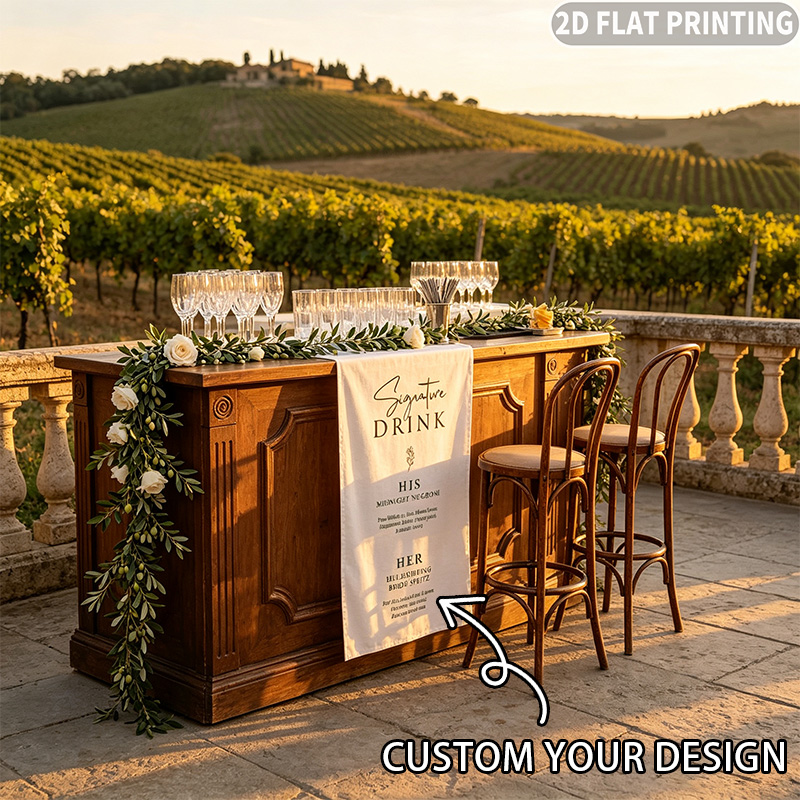 1pc Custom Wedding Tablecover, - Table Runner recension och pris