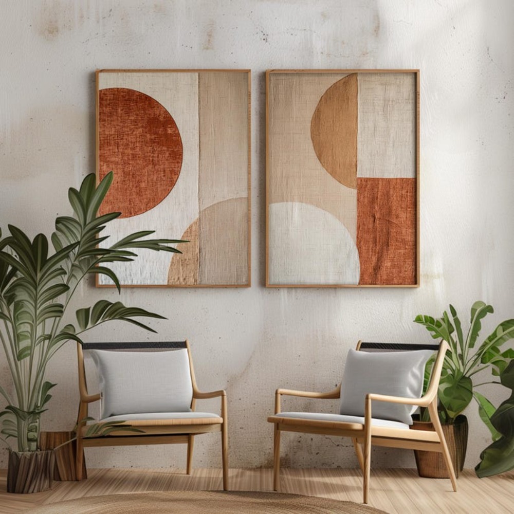 2pcs frameless Canvas Painting - Abstract Canvas Set recension och pris