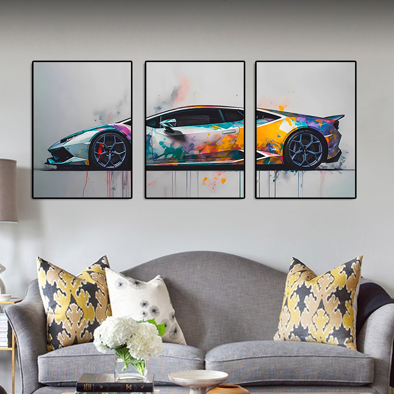 3pcs/set  frameless  3Pcs Supe - Abstract Canvas Set recension och pris